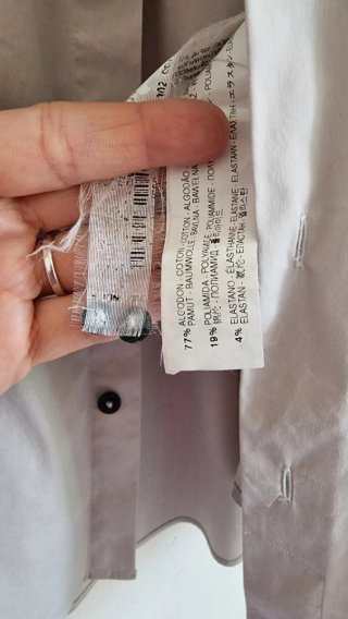 Camicia Zara Man superslimfit Beige M