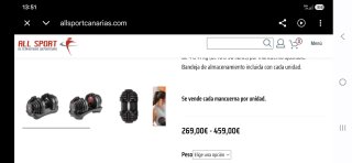 Mancuernas Bowflex SelectTech (Par)