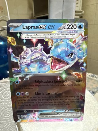Carta Pokémon Lapras EX Teracristal SCRIS 032/142