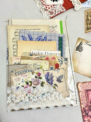 Lote de Material Scrapbooking Vintage (+130 pcs)