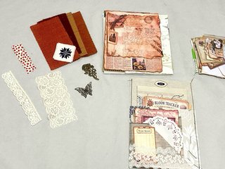 Lote de Material Scrapbooking Vintage (+130 pcs)