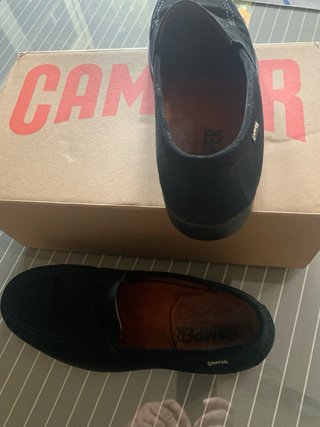 Zapatos Ante Camper Hombre Negros