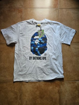 Camiseta BAPE Azul y Blanca