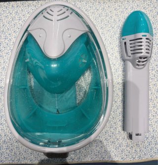 Máscara snorkel Funky XS azul turquesa