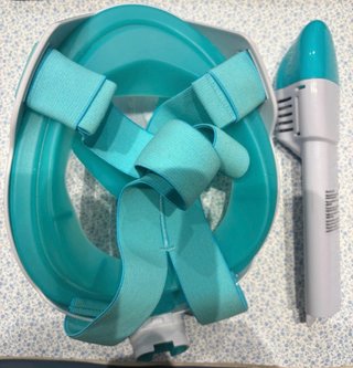 Máscara snorkel Funky XS azul turquesa