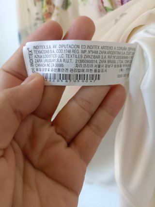 Vestido palabra de honor Zara floral gasa