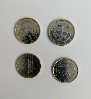 Lote 10 monedas 1 euro