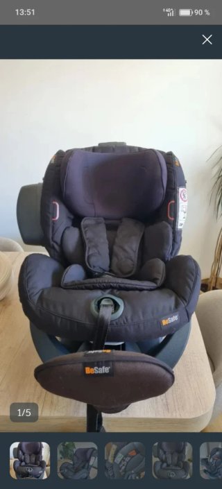 Silla Coche BeSafe Izi Plus X1 Negra