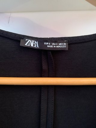 Vestido Negro Zara Talla s