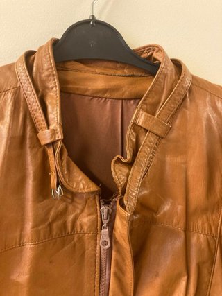 Chaqueta de Piel Marrón Premium
