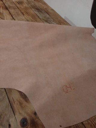 Piel de cabra metalizada rosa