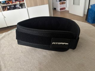 Cinturón de musculación negro FITGRIFF Talla S