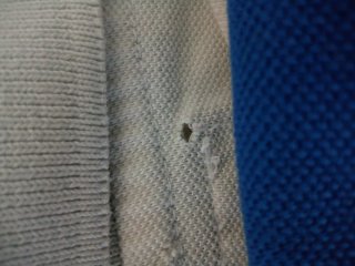 Polo de hombre manga corta azul y blanco