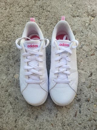 Zapatillas Adidas Niña Blancas y Rosas