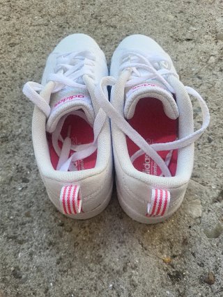 Zapatillas Adidas Niña Blancas y Rosas