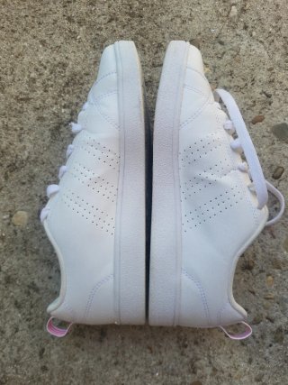 Zapatillas Adidas Niña Blancas y Rosas