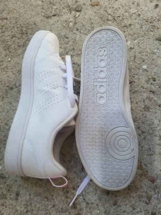 Zapatillas Adidas Niña Blancas y Rosas
