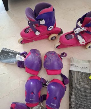 Patines y protecciones Oxelo infantil