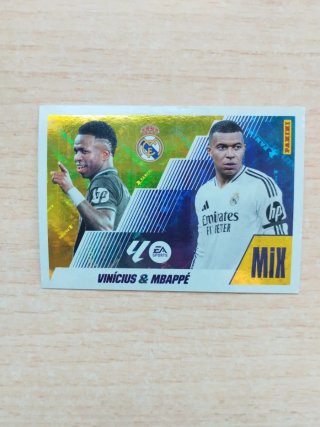 Cromo Vinicius Mbappe Mix Liga Este Panini 25-26