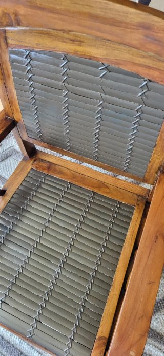 Butaca madera maciza y bambú
