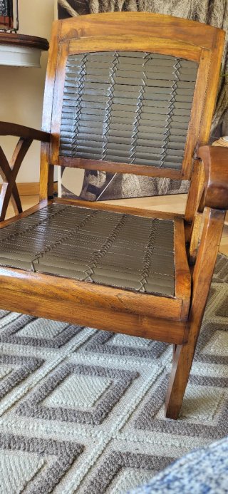 Butaca madera maciza y bambú