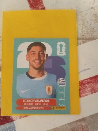 Carta Panini Mundial 2026 Valverde
