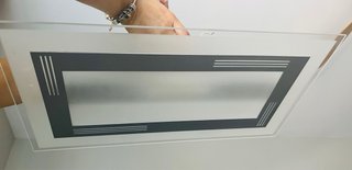 Lámpara de techo cristal y metal