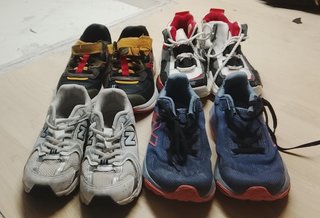 Zapatillas deportivas mujer y niño