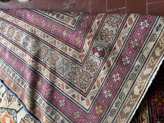 Tappeto Persiano Amano Lana Beige Marrone 282x 196
