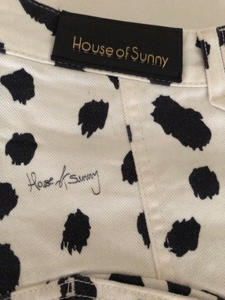 Pantalones House of Sunny Estampado Dalmata T.38