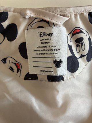 Chaleco Mickey Mouse Talla 24M