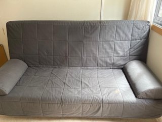 Sofá Cama Plegable Gris 135x190