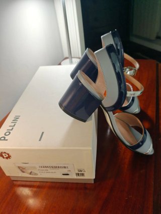 Sandalias Pollini Mujer Azul y Gris