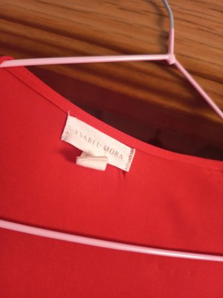 Vestido rojo con cinturon