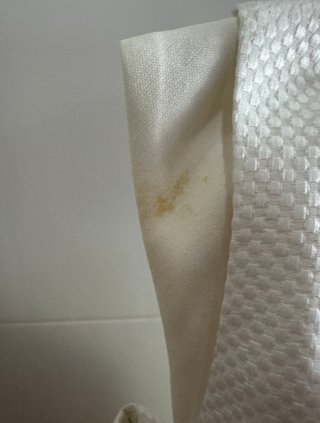 Vestido Karen Millen blanco pedrería T40