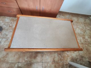 Mesa de centro pequeña madera de pino maciza