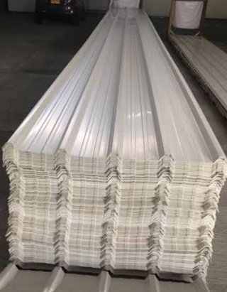 Chapa trapezoidal lacada blanca