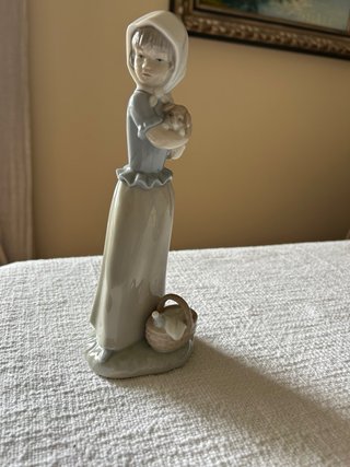 Figura Nao de Lladró Niña con perrito