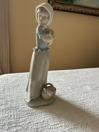 Figura Nao de Lladró Niña con perrito