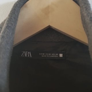 Chaqueta paño Zara marrón