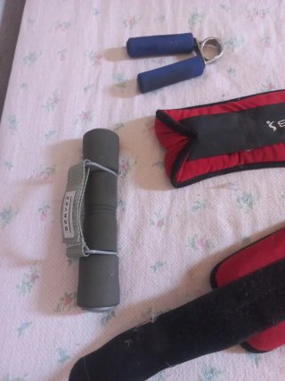 Set de pesas tobilleras y mancuernas