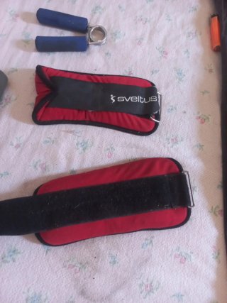 Set de pesas tobilleras y mancuernas