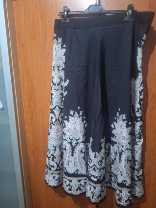 Falda larga estampada