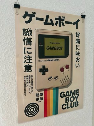 Póster Game Boy Club Japonés
