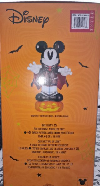 Mickey Mouse Halloween con luces LED Disney –Nuevo