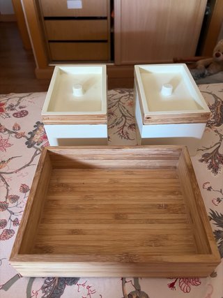 Scatola da bagno in bambù retrò Ikea