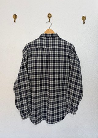 Camisa Fila Vintage L Cuadros Azul Marino