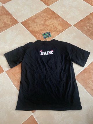 Camiseta Bape Árbol Sakura Negra y Rosa