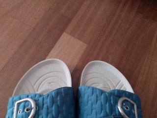Sandali donna Gelatto blu e argento