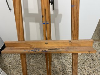 Caballete de madera para pintar